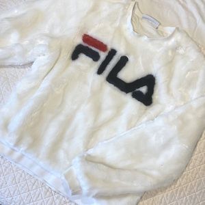 FILA Furry White Sweatshirt